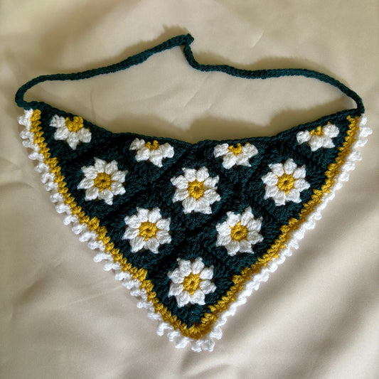 Blue Daisy Bandana